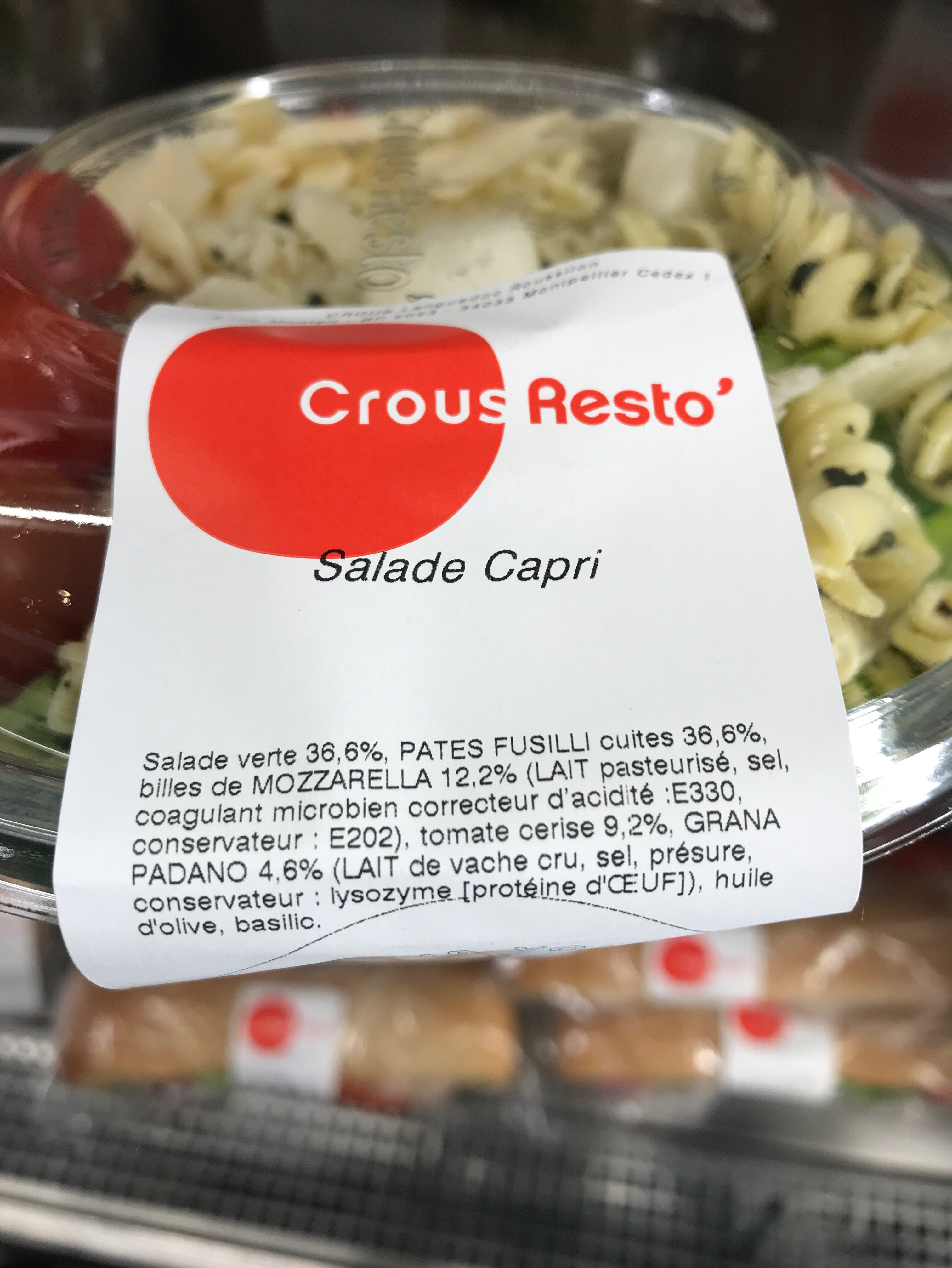 Salade Capri CROUS - Ingredients - fr
