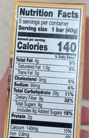 General mills oats & chocolate chewy bars - Nutrition facts - fr