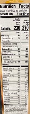 Cheerios oat crunch - Nutrition facts - en