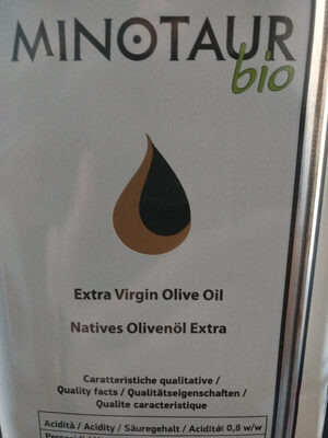 Minotaur bio - Huile d'Olive Vierge Extra - Ingredients