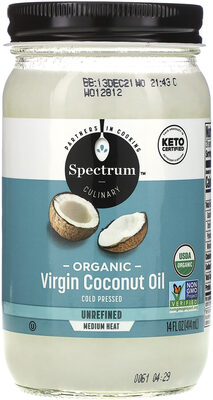Organic unrefined medium heat virgin coconut oil - Product - en