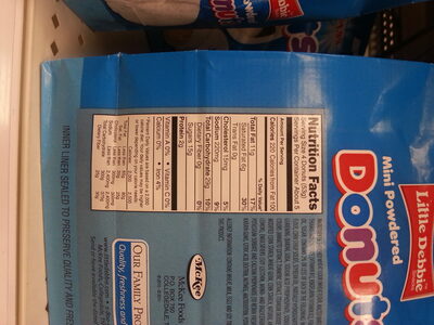 Mini powdered donuts - Nutrition facts - en
