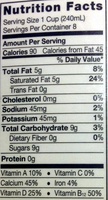 Coconutmilk - Nutrition facts - en