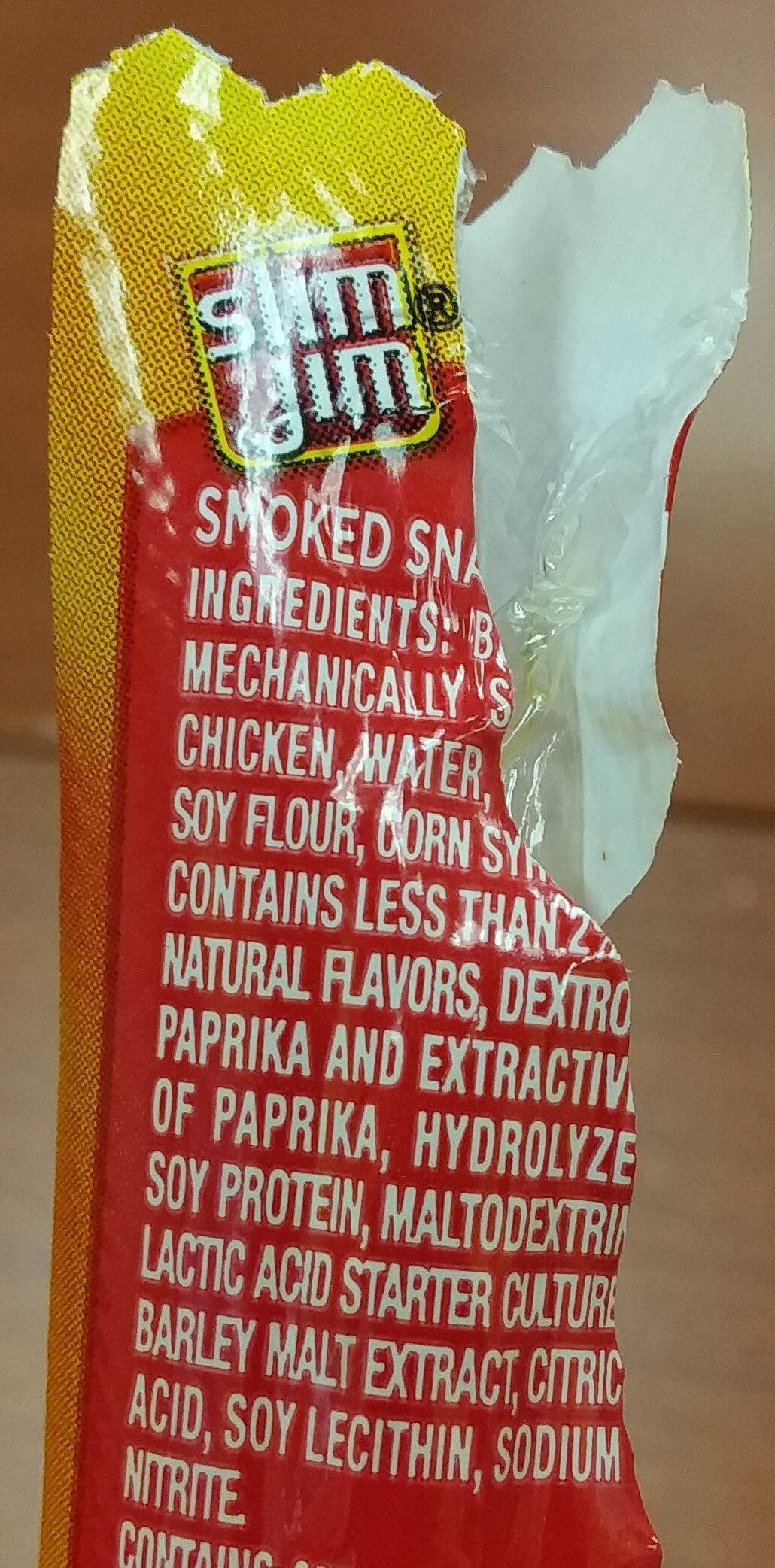 Smoked snack stick - Ingredients - en