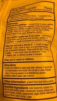 Cough Drops - Nutrition facts - en