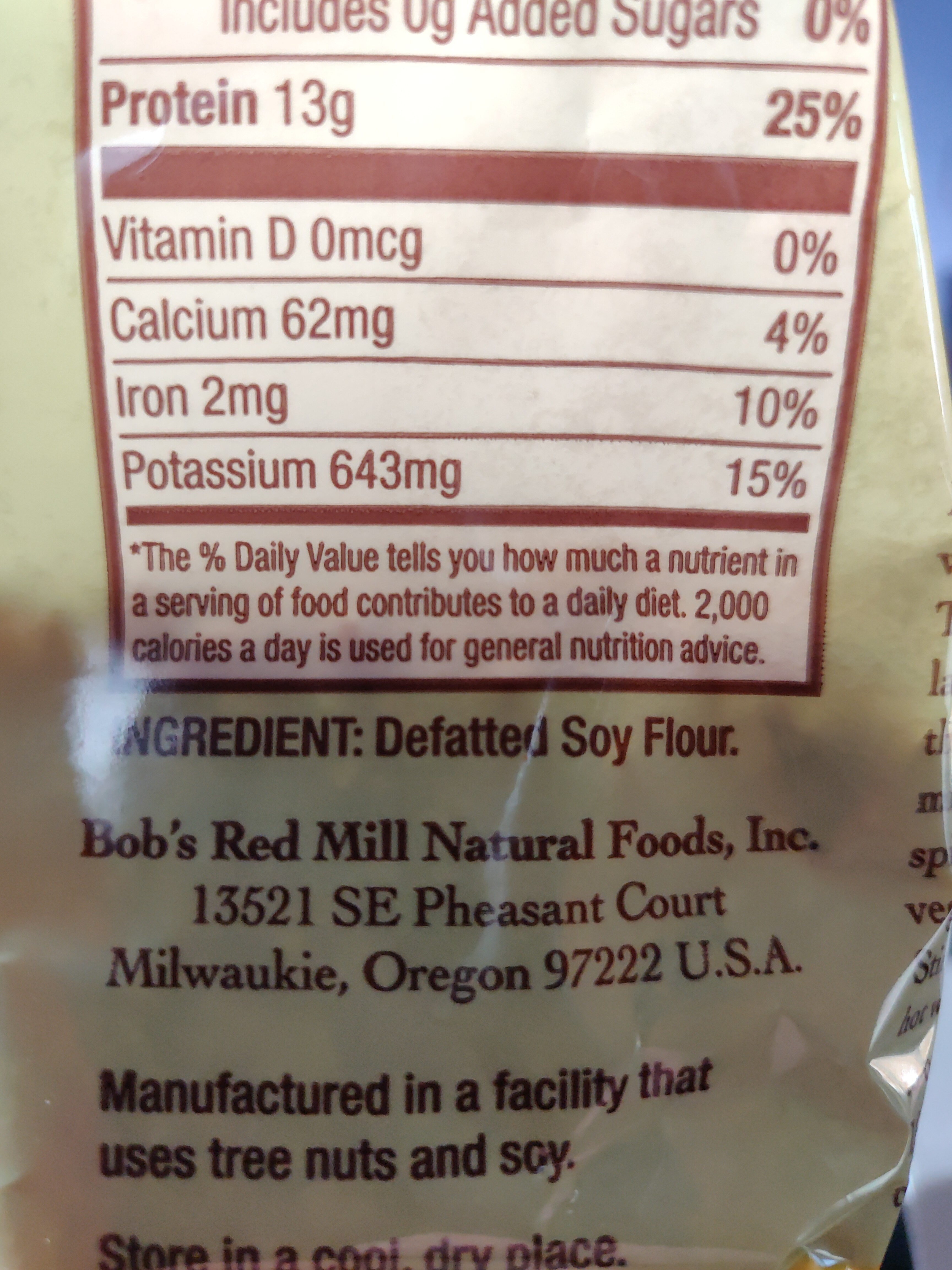 High protein textured vegetable protein - Ingredients - en