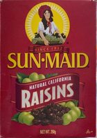 Natural california raisins - Product - fr