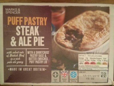 Puff Pastry Steak & Ale Pie - Product