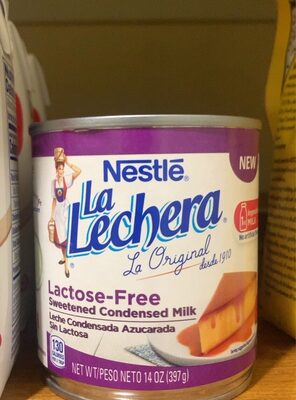 La lechera lactose-free sweetened condensed milk - Product - en