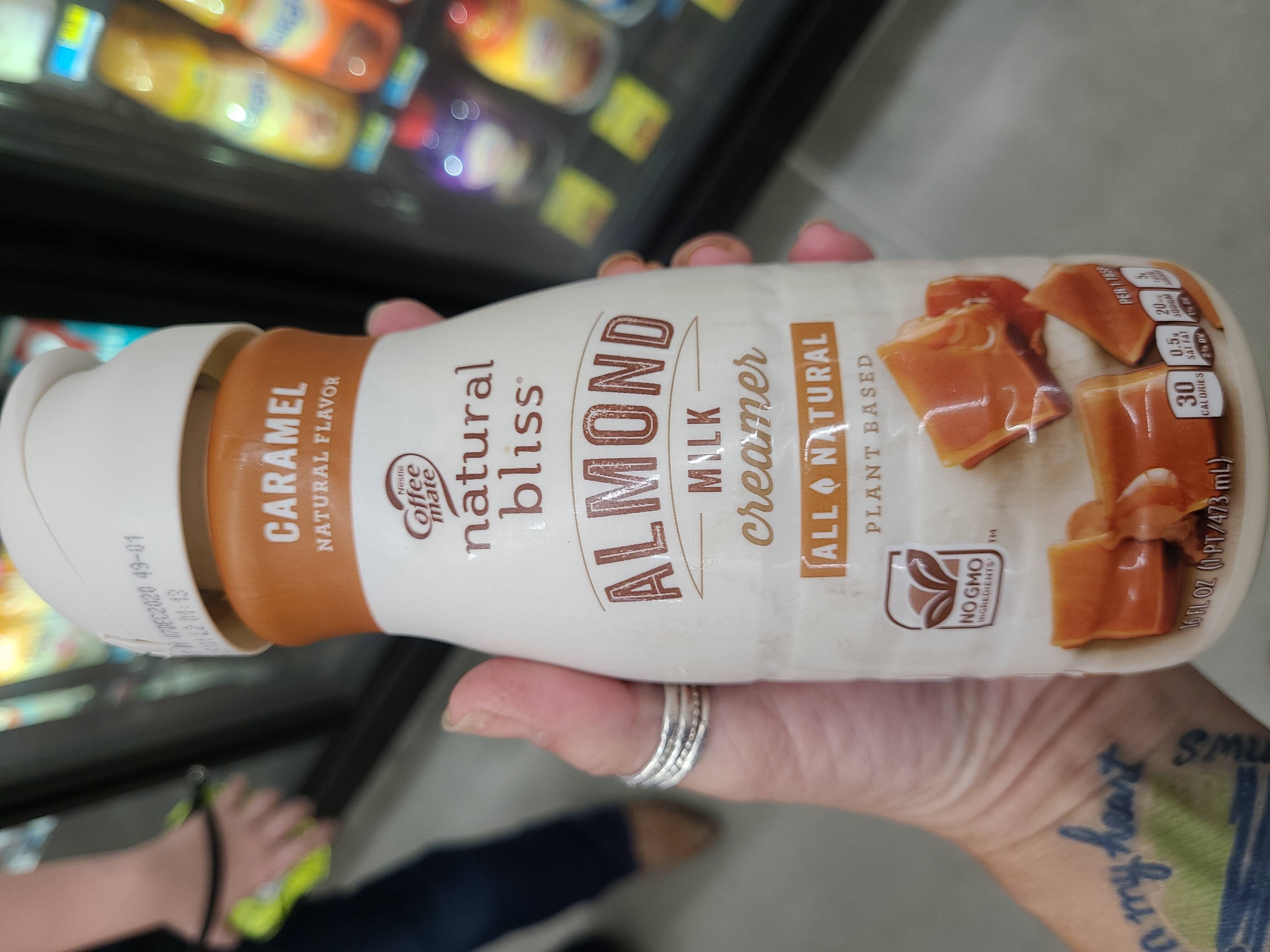 Almond milk creamer, caramel