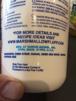 Marshmallow Fluff - Ingredients - en
