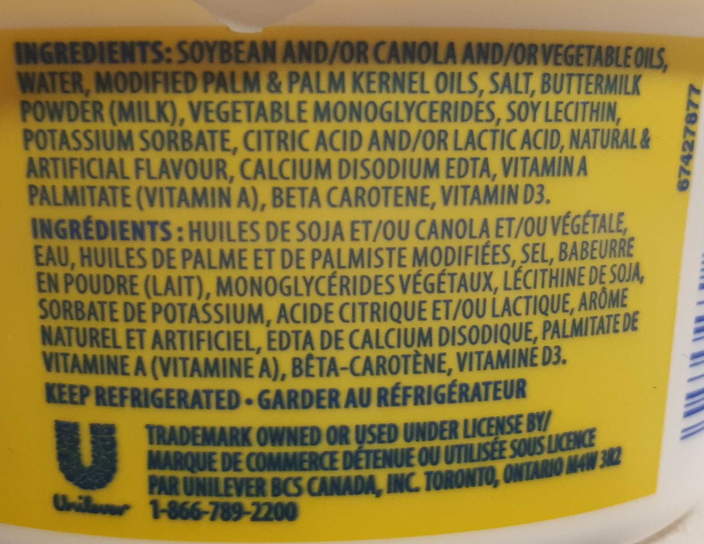 Margarine originale - Ingredients - en