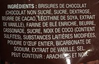 Chocolate Chip Cookie - Ingredients - en