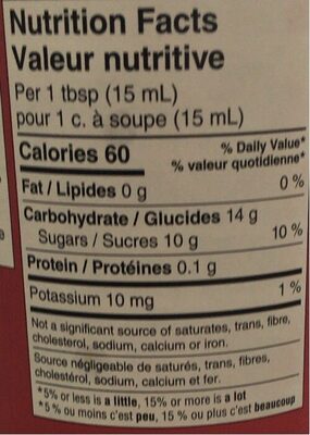 Pure raspberry jam - Nutrition facts - fr