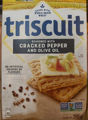 Triscuit seasoned with cracked pepper and olive oil - Product