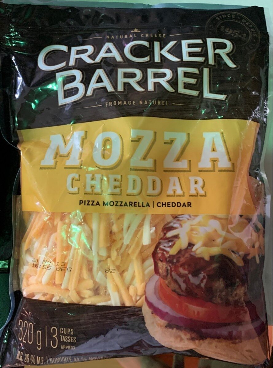 Mozza Cheddar Shredded Cheese 26% M. F. - Product - fr