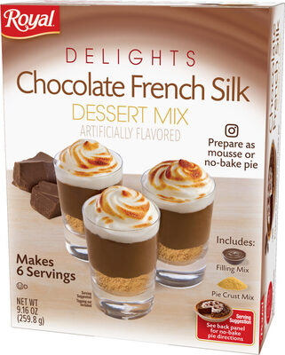 Delights chocolate french silk dessert mix - Product - en