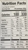 Delights chocolate french silk dessert mix - Nutrition facts - en