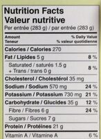 Gourmet Steamers - Nutrition facts - fr