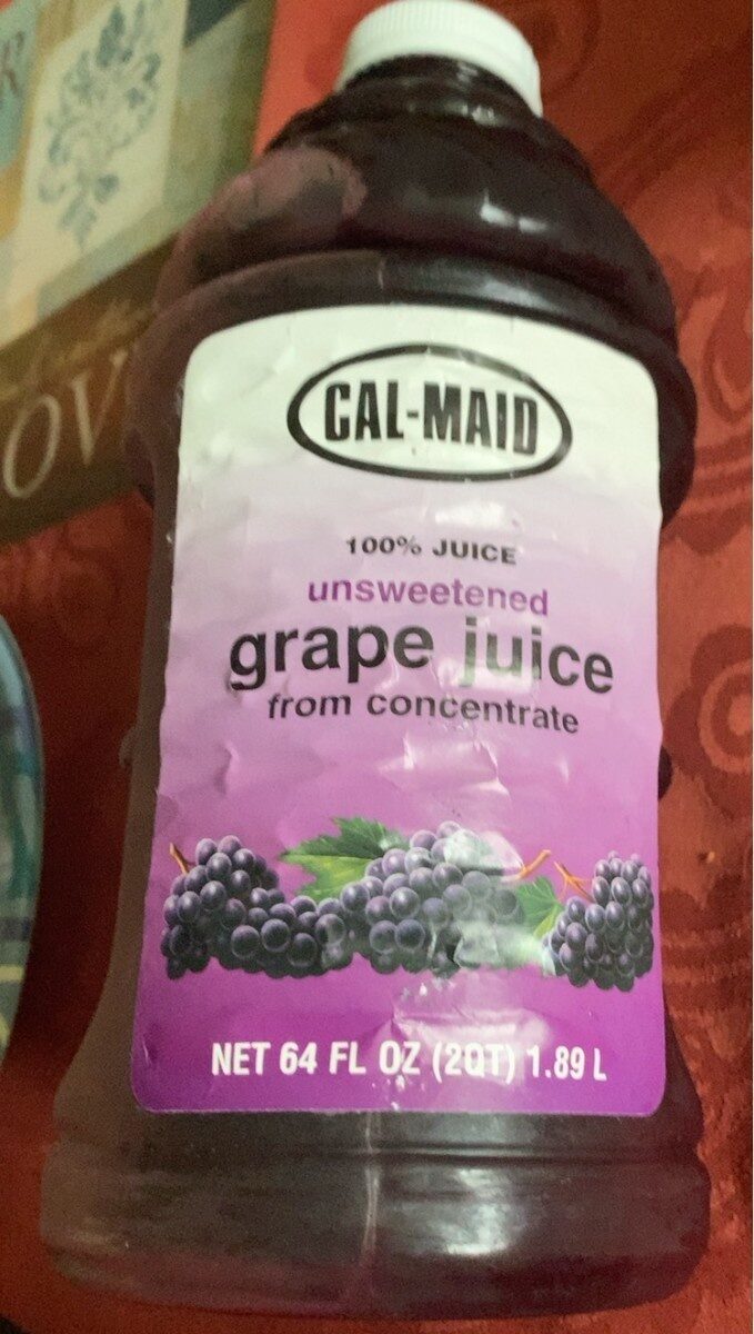 Unsweetened Grape Juice from concentrate - Cal - Maid