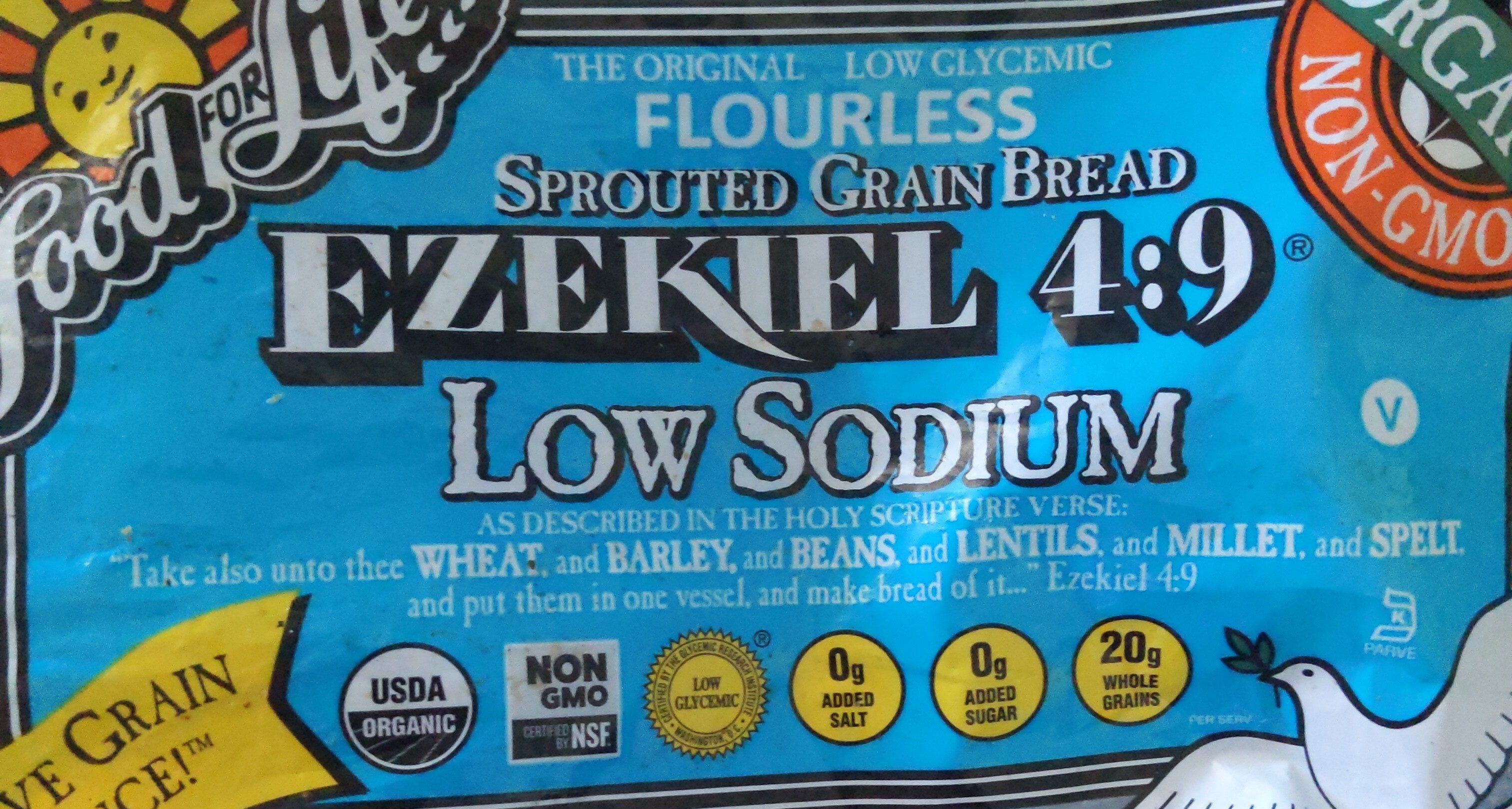 Ezekiel 4:9 Low Sodium Sprouted Whole Grain Bread - Product - en