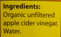 Apple cider vinegar 946ML - Ingredients - en