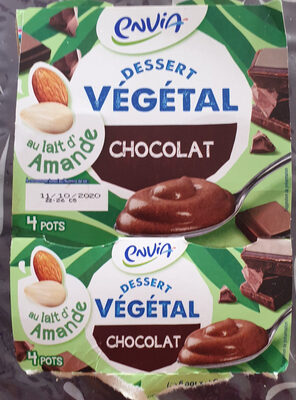 dessert végétal chocolat lait d'amandes - Product