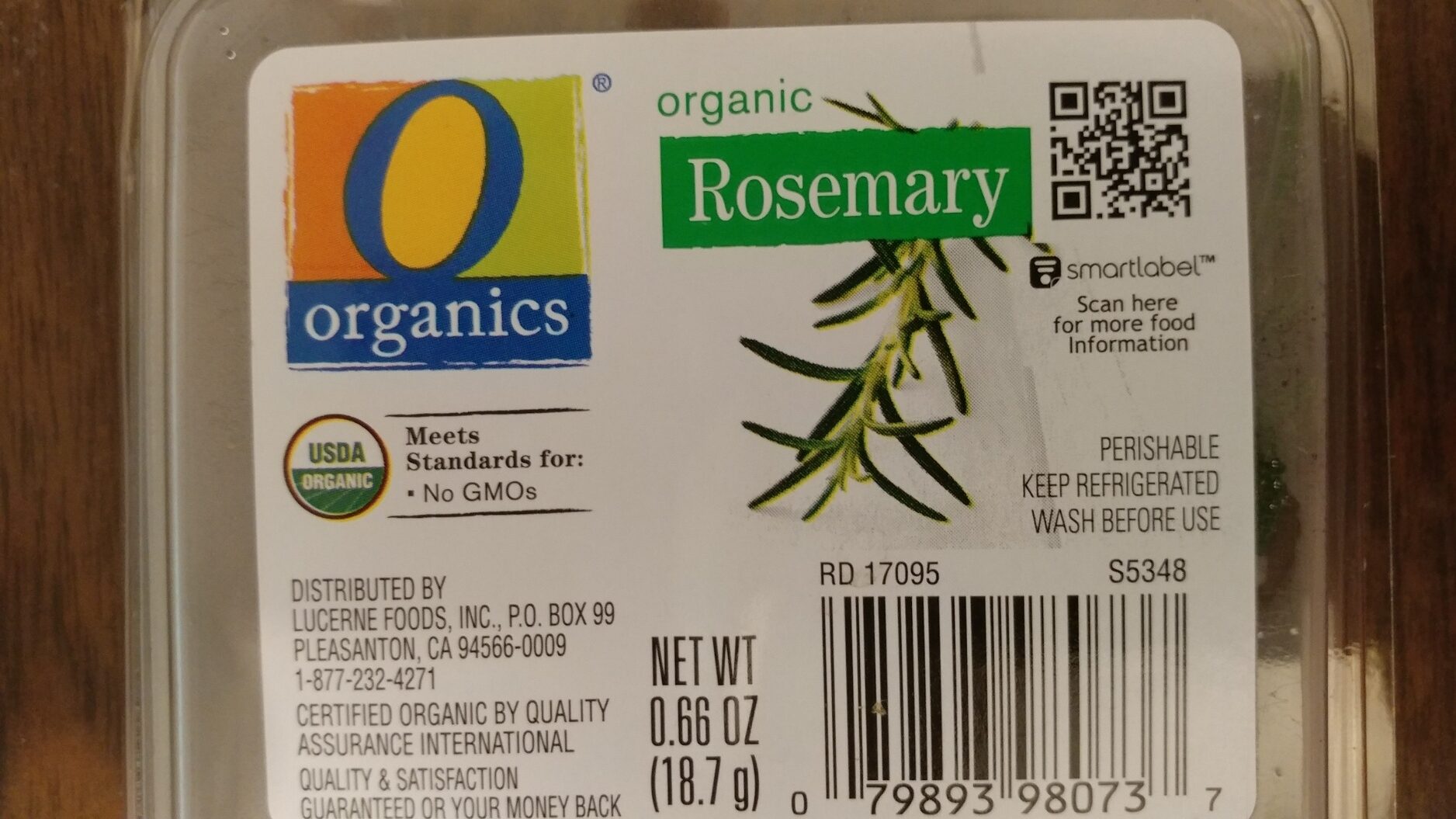 O Organics Organic Rosemary - Product - en