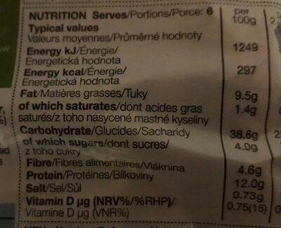 Super seeded - Nutrition facts