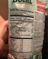 Dugal, refried red beans - Nutrition facts - en