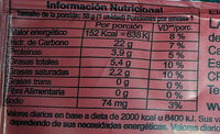 Alfajor Dulce de leche - Nutrition facts - es