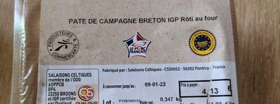 Pâté de campagne breton IGP rôti au four - Product