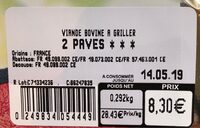 2 Pavés - Ingredients - fr