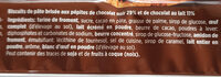 Chocolate Cookies - Ingredients - fr