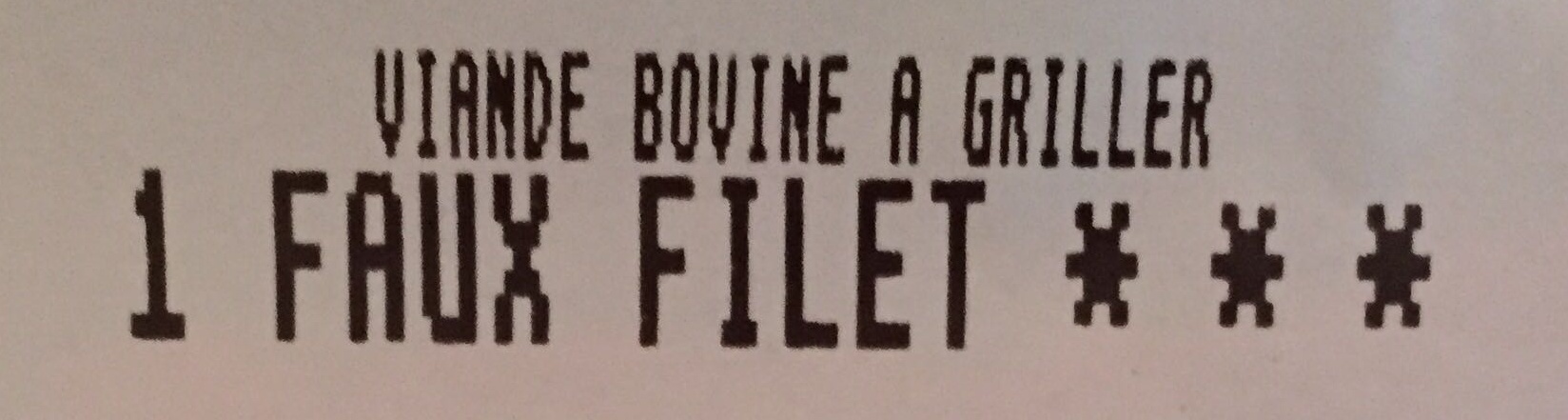 1 Faux-Filet persillé & savoureux - Ingredients - fr
