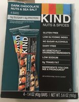 Kind Bar, Dark Chocolate Nuts and Sea Salt - Product - en