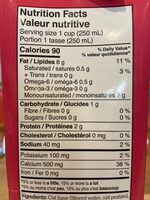 Oat Canada Zero Sugar Oat Drink - Nutrition facts - fr