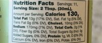 Bacon ranch dressing - Nutrition facts - en
