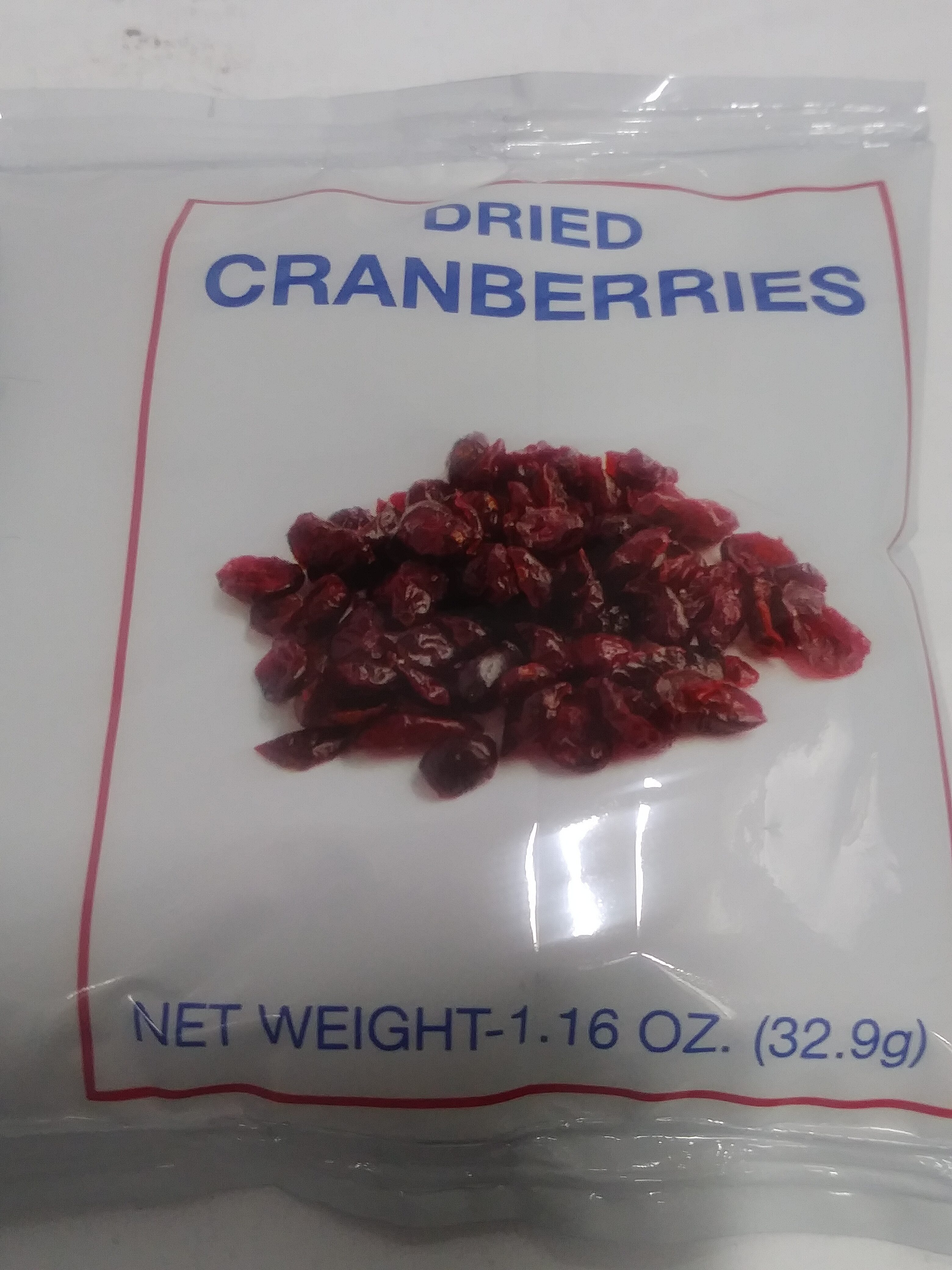 Dried cranberries - Product - en