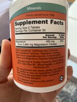 magnesium citrate - Ingredients - en