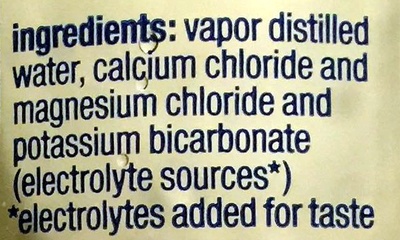 Vapor distilled water - Ingredients - en