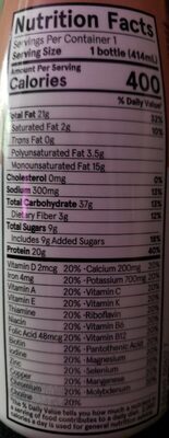 Meal replacement drink - cacao - Nutrition facts - en