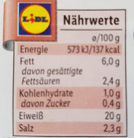 Delikatess Krusten-Schinkenbraten - Nutrition facts - de