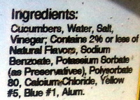 Kosher Dill Chips - Ingredients - en