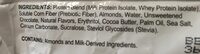 protein bar, chocolate chip cookie dough - Ingredients - en