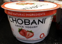 Chobani Greek Yogurt Strawberry on the bottom - Product
