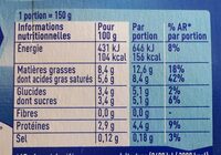 YAOS LE YAOURT A LA GRECQUE - Nutrition facts - fr