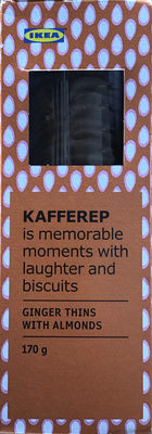 KAFFEREP Ginger Thins w Almonds - Product - fr