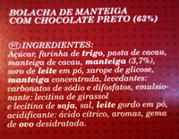 Choco DUO - bolachas de manteiga com chocolate preto - Ingredients - pt