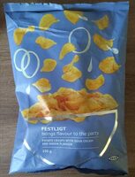 Festligt Potato Crisps with Sour Cream and Onion Flavour - Product - en